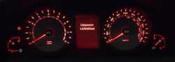 The Commodore SV6 Instrument Cluster Illuminated