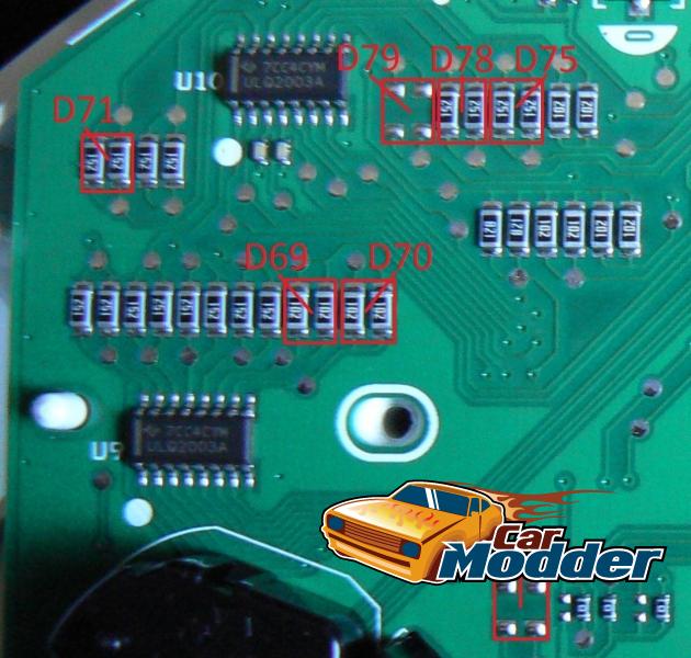 White Back Warning Light Resistors
