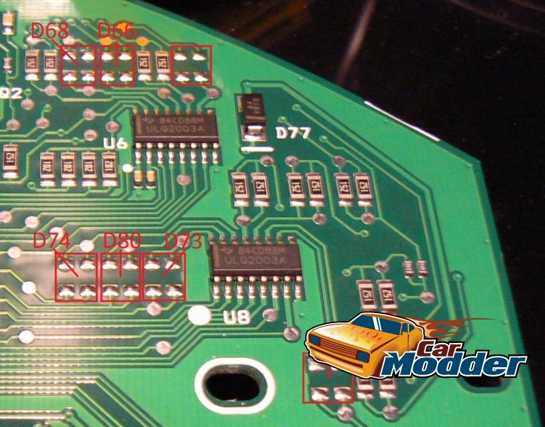White Back Warning Light Resistors