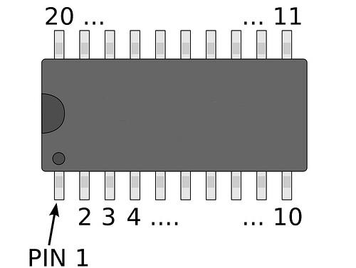 Chip Pin 1 Location