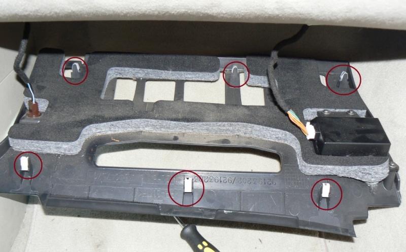 Lower Passenger footwell trim