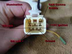 HSV Triple Gauge Pod Wiring Connector Pin out