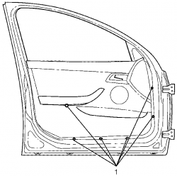 Front door trim screw locations for other models