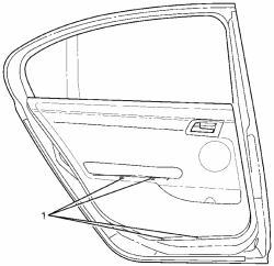 Rear Door Screw Locations for VE Omega models