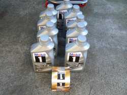 9 Litres of Mobil 1 Engine Oil, and Oil Filter