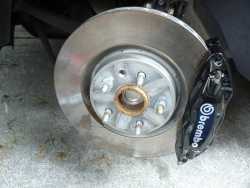 Brembo Brake Calliper fitted