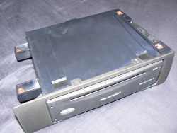 Nav unit fitted to cradle with fascia trim attached.