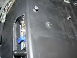 Nav unit glove box attaching screws