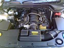 V8 Engine with plastic cover removed