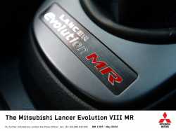 Mitsubishi Lancer EVO VIII - MR