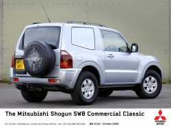 2005 Mitsubishi Pajero / Shogun / Montero SWB Commercial