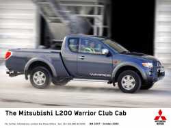 2010 Mitsubishi L200 Warrior Club Cab