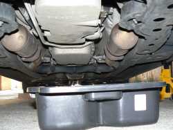 Place the Oil Pan directly underneath the sump plug